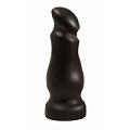 Чёрный массажёр простаты с приплюснутой головкой LOVETOY (А-Полимер) 428100 (13 см)