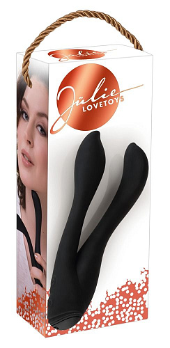 Анально-вагинальный вибратор чёрного цвета Orion 0585211 (17 см)