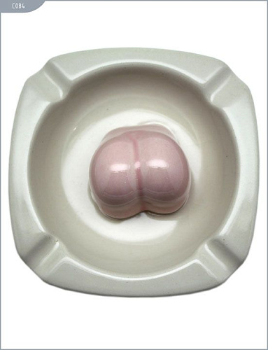 Пепельница с попкой телесного цвета в центре Play Star С084