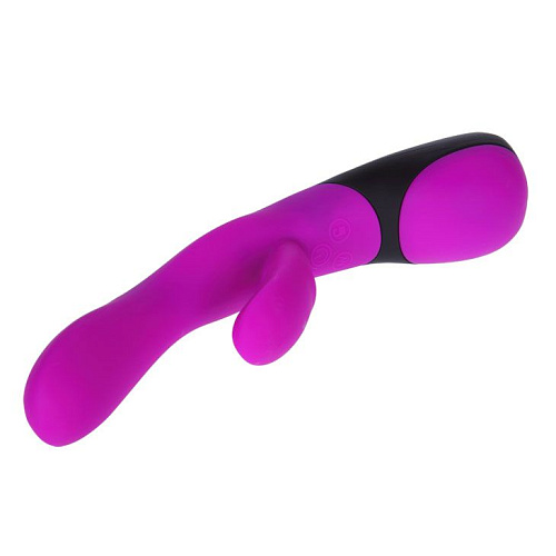 Вибратор лилового цвета с язычком для стимуляции клитора Baile Pretty Love BI-014262 (21 см)