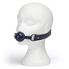 Тёмно-синий кляп-шар на кожаных ремешках Fifty Shades of Grey DARKER LIMITED COLLECTION BALL GAG FS-65098