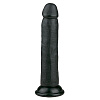 Чёрный фаллоимитатор EDC Wholesale Realistic Dildo ET176BLK (20,5 см)