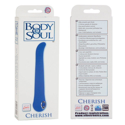Синий вибратор California Exotic Novelties Body Soul Cherish SE-0534-50-3 (16,5 см)