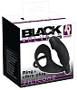 Чёрное кольцо с анальной вибропробкой Orion Black Velvets 05885390000