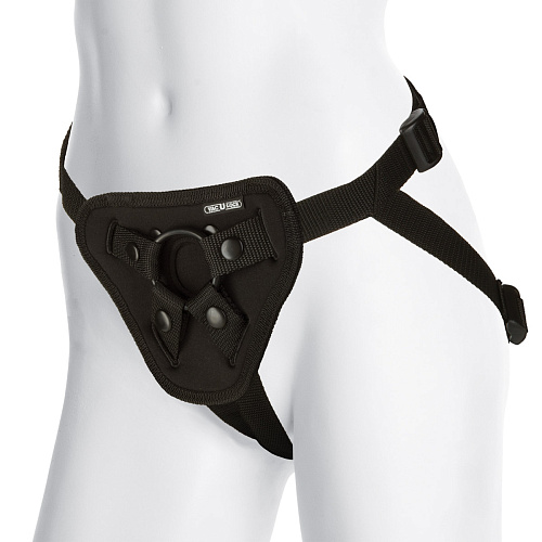 Трусики с насадкой Doc Johnson Luxe Harness Black 1090-10-BX