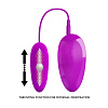 Мощное лиловое виброяйцо с пультом управления и пульсацией Baile Naughty Egg MC29