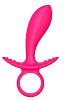 Розовая анальная пробка Dream Toys Silky Anal Finger 21435 (14,5 см)