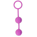 Розовые вагинальные шарики с колечком для извлечения Lovetoy 46703 pink