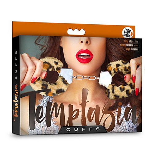 Леопардовые игровые наручники Blush Novelties Cuffs BL-55414