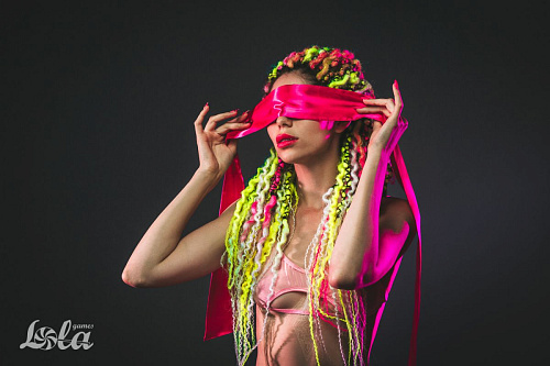 Розовая лента для связывания Lola toys Wink 1142-02lola