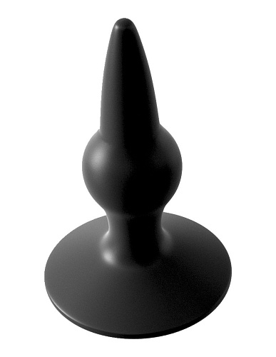 Анальный стимулятор чёрного цвета Pipedream Silicone Starter Plug PD4680-23 (10,2 см)