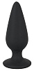 Чёрная анальная втулка Orion Heavy Plug Large 05330170000 (10,5 см)