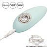 Мятный вибромассажёр с кристаллами Jopen Pave Grace JO-8005-20-3