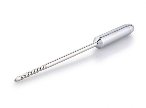 Металлический уретральный виброплаг с резьбой Bior toys NTU-80435