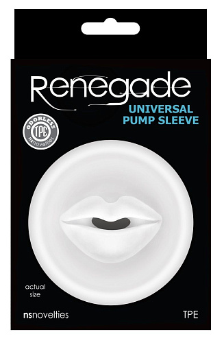 Прозрачная насадка-уплотнитель на помпу NS Novelties Universal Pump Sleeve Mouth NSN-1127-21