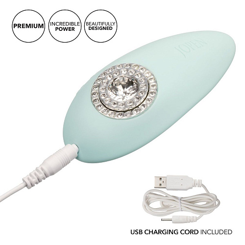 Мятный вибромассажёр с кристаллами Jopen Pave Grace JO-8005-20-3