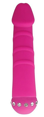 Розовый вибратор Howells SPARKLE SUCCUBI VIBRATING DONG 91017Pink (14,5 см)