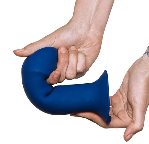 Синий фаллоимитатор двойной плотности Adrien Lastic Hitsens 1 24035 (17,7 см)