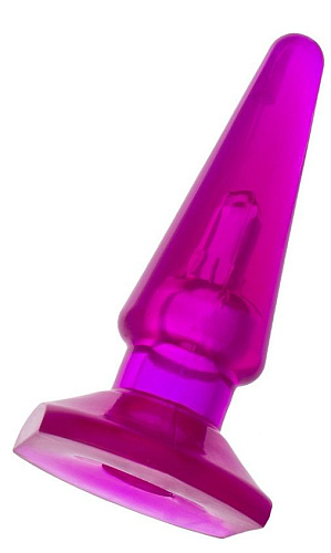 Фиолетовая анальная пробка ToyFa BUTT PLUG 881303-4 (9,5 см)