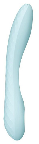 Голубой вибратор для точки G Dream Toys DELPHINE 21737 (17 см)