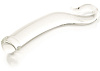 Изогнутый гладкий стеклянный фаллос Sexus Glass 912037