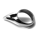 Серебристое металлическое эрекционное кольцо O-Products Teardrop Cockring 112-TBJ-2050-45