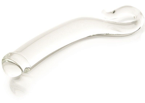 Изогнутый гладкий стеклянный фаллос Sexus Glass 912037