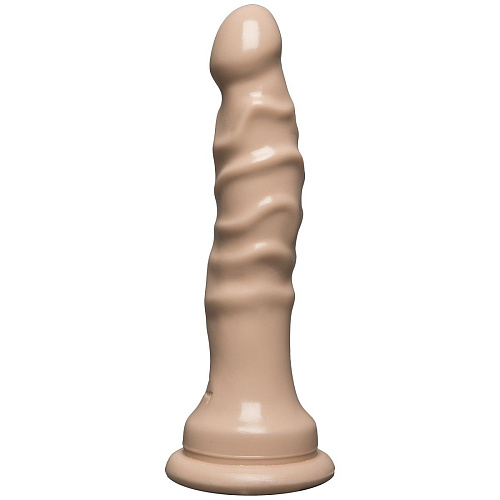 Телесный анальный фаллос Doc Johnson Raging Hard-Ons Slimline with Suction Cup 4.5 Dong 0279-31-CD (15,5 см)