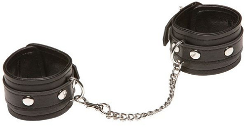 Чёрные оковы на цепи с карабином Allure Lingerie 2072