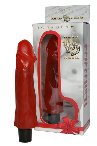 Алый гелевый вибромассажёр Сумерки богов №27 322-27 BX DD (19,5 см)