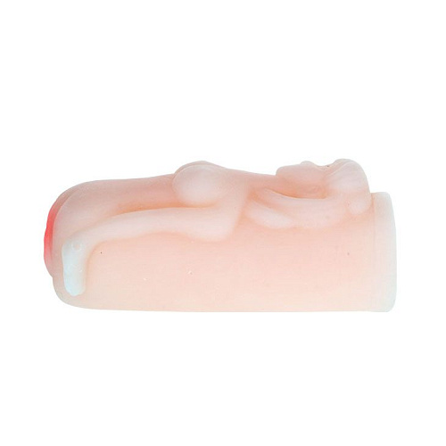 Телесный мастурбатор с изображением девушки Baile BM-009005N