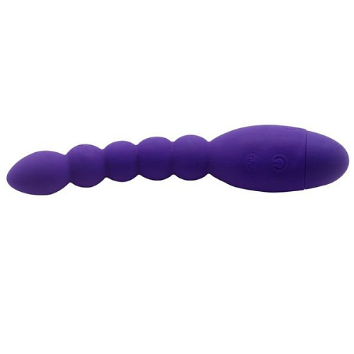 Фиолетовый анальный вибростимулятор-ёлочка Howells Lovers Beads 174201pur (19 см)