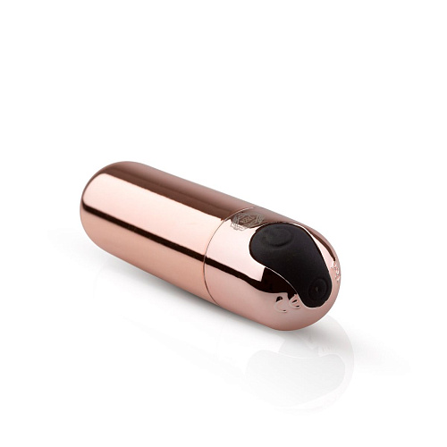 Золотистая вибропуля EDC Rosy Gold Bullet Vibrator RG003 (7,5 см)