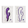Фиолетовый вибромассажёр с клиторальным стимулятором California Exotic Novelties Silhouette S13 SE-4592-30-3 (19,8 см)