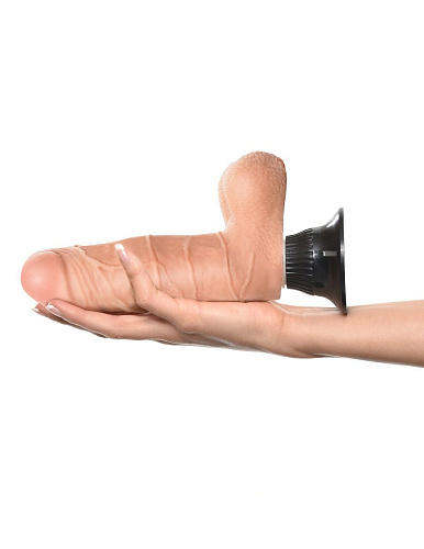 Вибратор телесного цвета с мошонкой Pipedream Real Feel Deluxe №1 PD1511-21 (22 см)
