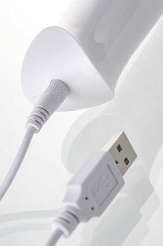 Белый вибромассажёр ToyFa L’EROINA Super Massager 561009