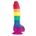 Радужный фаллоимитатор NS Novelties Pride Edition 6 Dildo NSN-0408-06 (21 см)