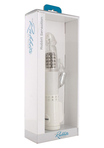 Белый вибратор Toy Joy RABBIT SENSATION VIBRATOR 3006009694 (24 см)