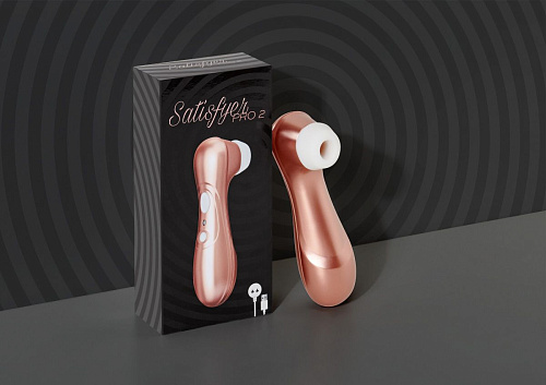 Вакуум-волновой бесконтактный бронзовый стимулятор клитора Satisfyer PRO2