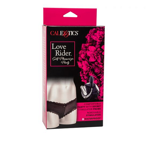 Чёрные вибротрусики California Exotic Novelties Love Rider Self Pleasurizer SE-1497-90-3