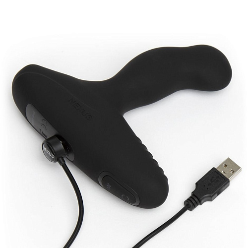 Чёрный массажёр простаты с вращающейся головкой Nexus Range REVO INTENSE 2.0 REVOINSU