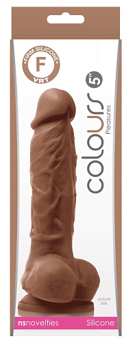 Коричневый фаллоимитатор на присоске NS Novelties 5 Dildo NSN-0405-12 (18 см)