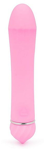 Розовый гладкий вибратор с 11 режимами вибрации A-LOVING 2040-6 (11,5 см)