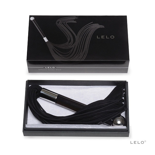 Чёрная замшевая плеть Lelo Sensua Suede Whip Black LEL1449