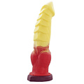 Жёлтый фантазийный фаллоимитатор Erasexa «Огненный дракон» zoo17 (27,5 см)