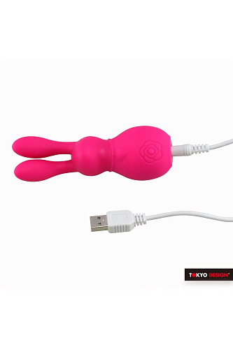 Вибратор розового цвета в форме кролика Tokio Design Maro Kawaii 6 TD-1305