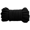 Чёрная верёвка для связывания Shots Media BV Thick Bondage Rope OU355BLK (10 м)