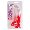Красный фаллоимитатор с прозрачной верхней частью Dream Toys JELLY JOY FADE OUT DONG 8INCH 21204