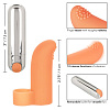Оранжевая пулька-насадка на палец California Exotic Novelties Finger Tickler SE-1705-00-2 (8,25 см)
