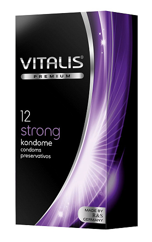 Прозрачный презервативы с утолщённой стенкой R S GmbH VITALIS PREMIUM №12 strong (12 шт)